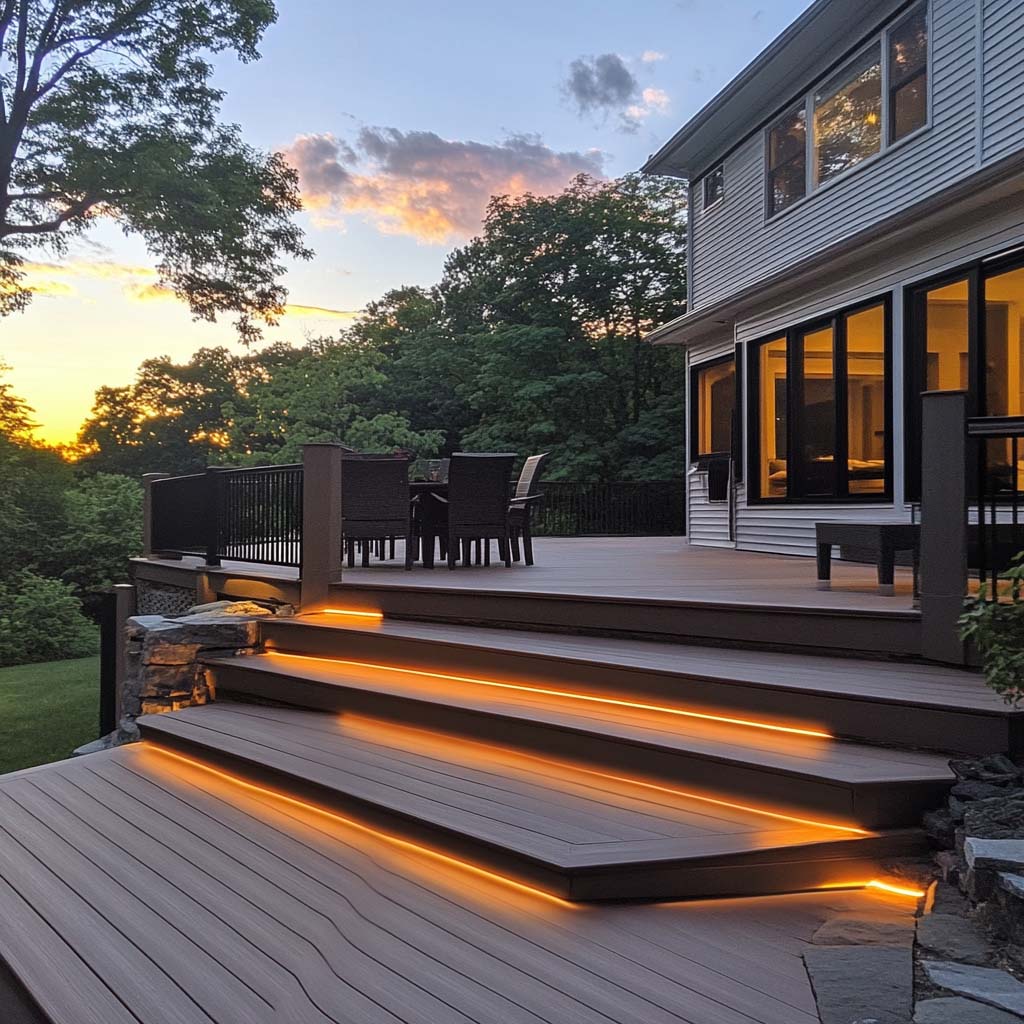 outdoor wooden deck building and design with JH Studio Furniture