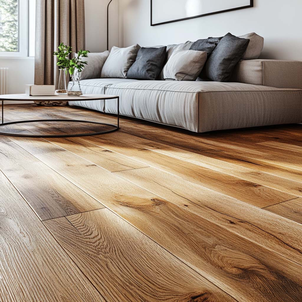 wooden floor installation in king county with JH studio furniture